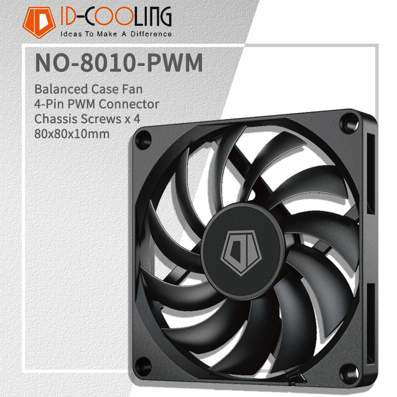 Esports Gaming Fan - ID-COOLING NO-8010-PWM 80MM PC 팬 800-3000RPM