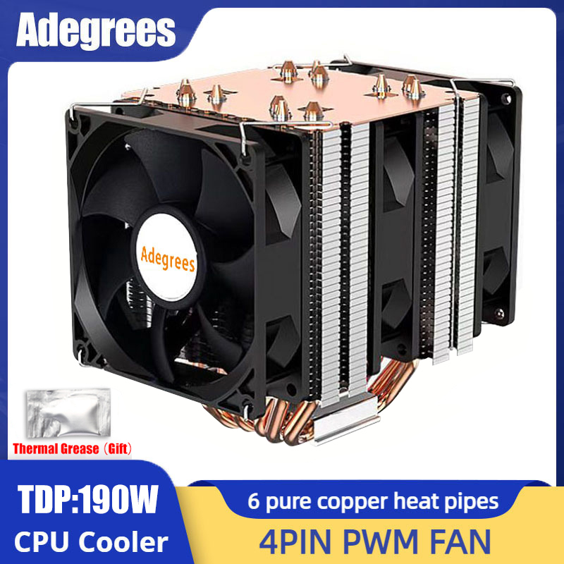 Esports Gaming Fan - 6 히트 파이프 CPU 쿨러 4Pin