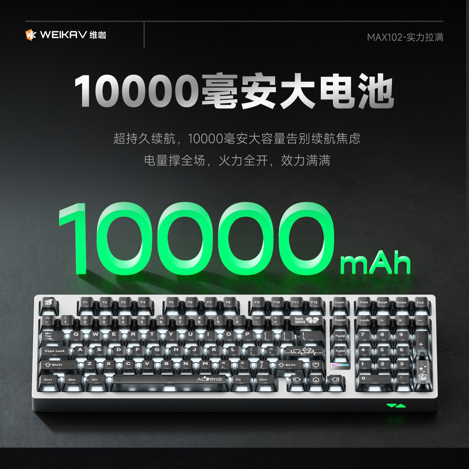 Weika Max102 알루미늄 케이스 무선 기계식 키 - Esports In Gaming 리뷰 및 가격