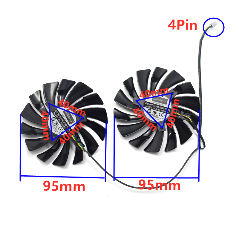 2Pcs 95mm PLD10010S12HH 비디오 카드 - Esports Gaming Fan 리뷰 및 가격