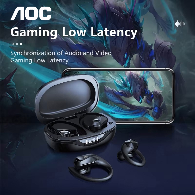 초이스 AOC 스포츠 헤드셋 무선 블루투스 6.0 이어 - Esports Gamer 리뷰 및 가격