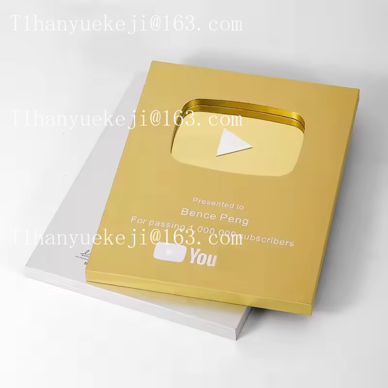 맞춤형 유튜브 플레이 버튼 상 UV 인쇄 그래픽 금속  - Esports Gaming Trophy 리뷰 및 가격