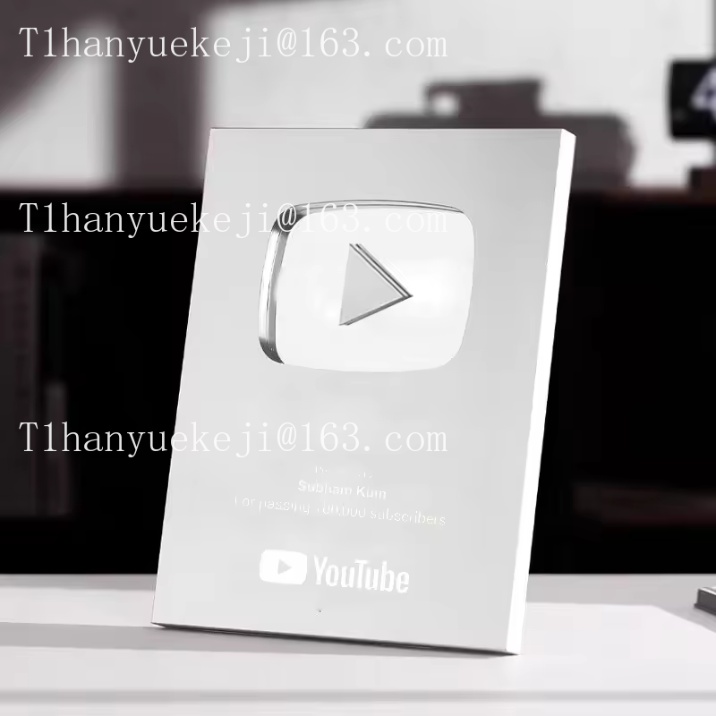 맞춤형 유튜브 플레이 버튼 상 UV 인쇄 그래픽 금속  - Esports Gaming Trophy 리뷰 및 가격