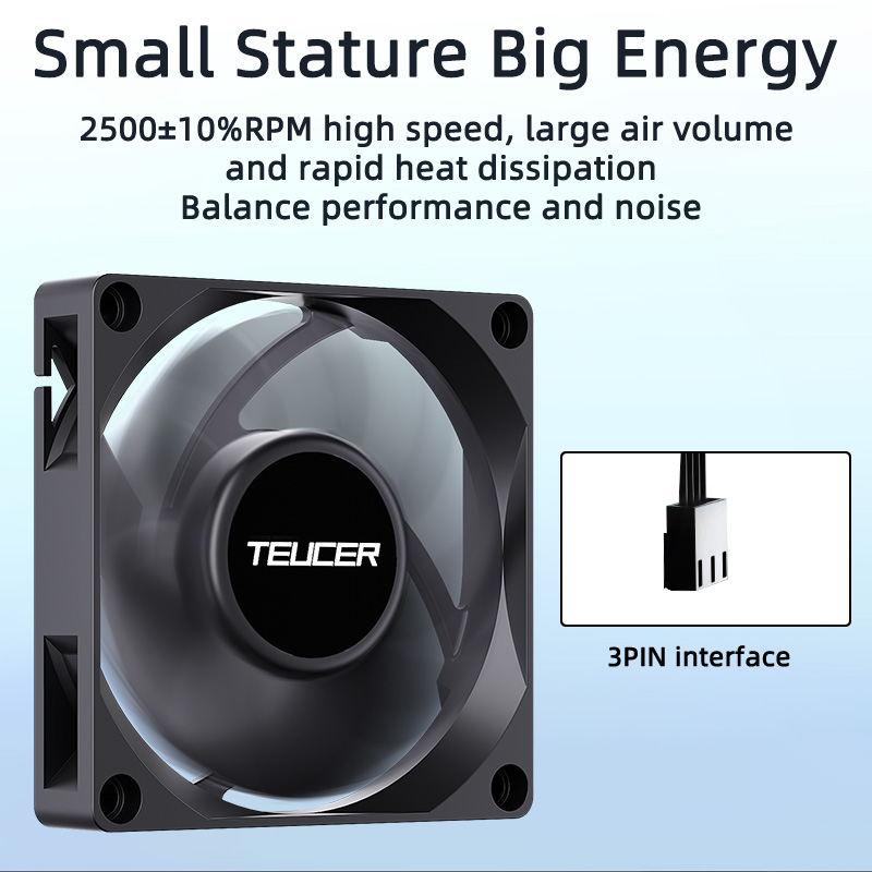 Teucer UT-7015 7cm 섀시 냉각 팬 유압  - Esports Gaming Fan 리뷰 및 가격