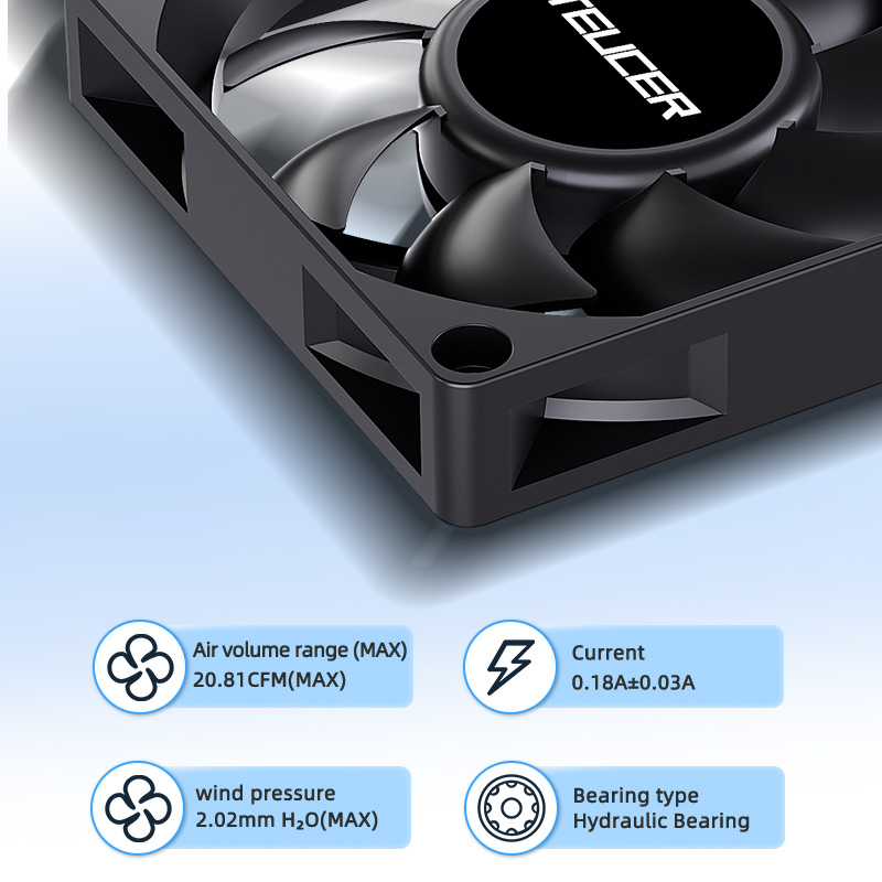 Teucer UT-7015 7cm 섀시 냉각 팬 유압  - Esports Gaming Fan 리뷰 및 가격
