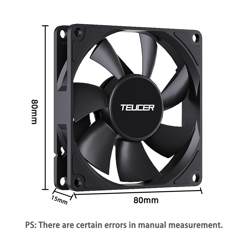 Teucer UT-8015 8CM 섀시 팬 슬림 15m - Esports Gaming Fan 리뷰 및 가격